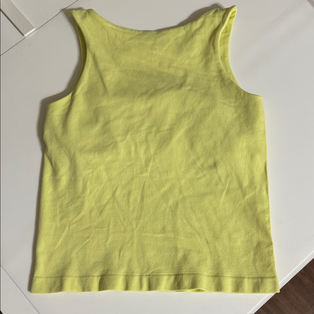 Free People Neon Lemon Yellow Tank